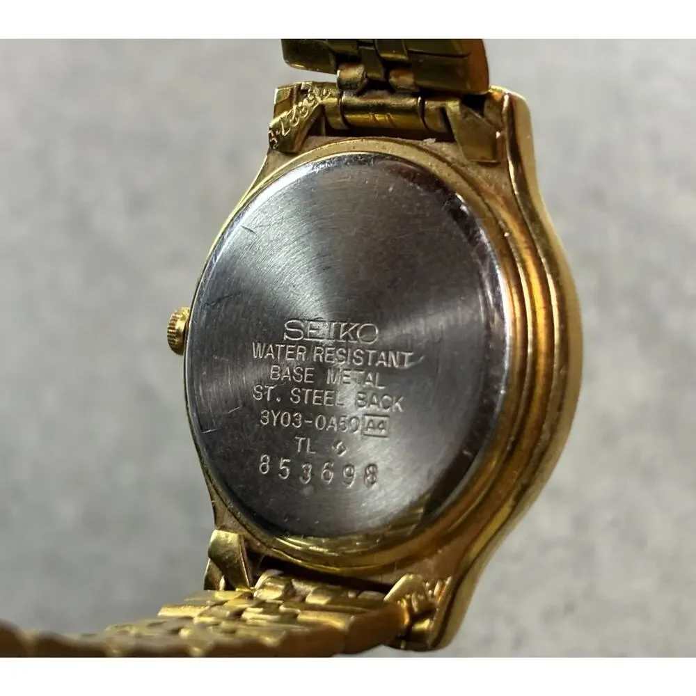 Vintage Seiko Women's Gold Tone Watch 26mm 6